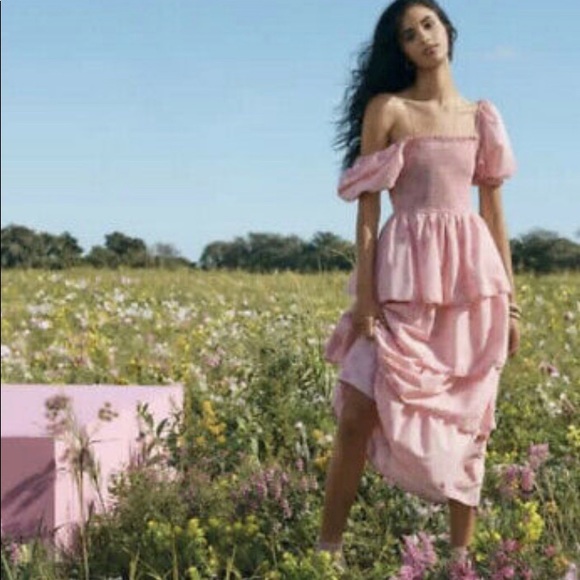 Target x LoveShackFancy Simone Pink Maxi Dress S - Picture 2 of 3